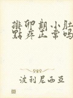 排卵期小肚子有点疼正常吗