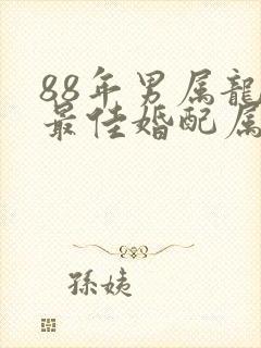 88年男属龙的最佳婚配属相