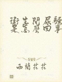 卫生间尿骚味大是怎么回事