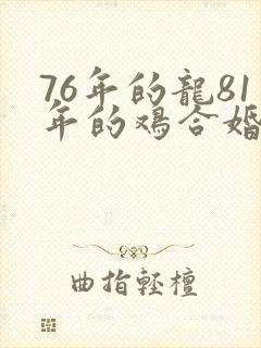 76年的龙81年的鸡合婚吗