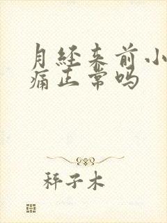 月经来前小腹疼痛正常吗