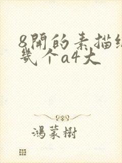 8开的素描纸是几个a4大