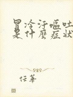 冒冷汗呕吐头晕是什么症状