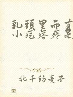 乳头里面有一个小疙瘩疼是怎么回事