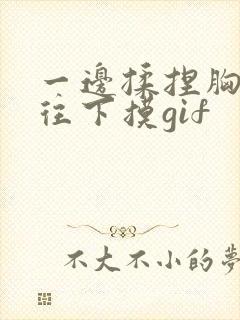 一边揉捏胸一边往下摸gif封面