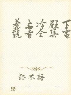 惹上冷殿下免费观看全集电视剧