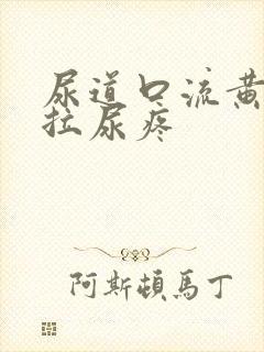 尿道口流黄浓且拉尿疼