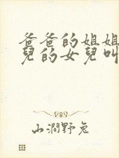 爸爸的姐姐的女儿的女儿叫我什么