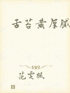 舌苔黄厚腻口苦