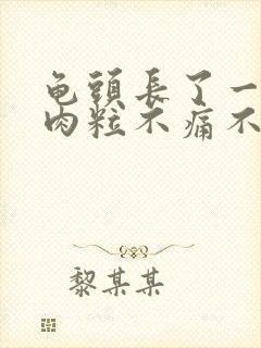 龟头长了一圈小肉粒不痛不痒