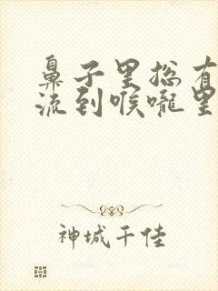 鼻子里总有鼻涕流到喉咙里总要吐痰怎么办