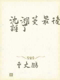 沈湘菱最后嫁给谁了