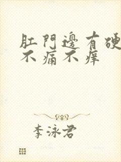 肛门边有硬疙瘩不痛不痒封面