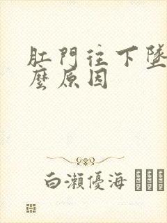 肛门往下坠疼什么原因