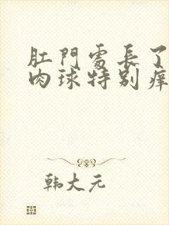 肛门处长了一个肉球特别痒