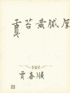 舌苔黄腻厚 口臭