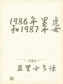 1986年男虎和1987年女兔的婚姻