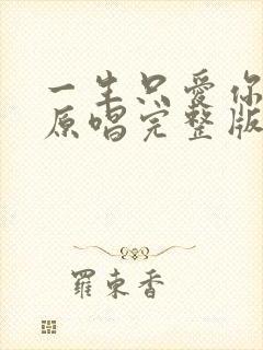 一生只爱你一次原唱完整版