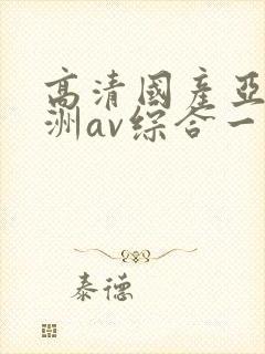 高清国产亚洲欧洲av综合一区