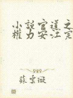 小说官道之绝对权力安江完本封面