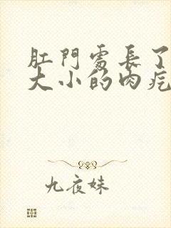 肛门处长了米粒大小的肉疙瘩