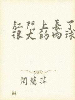 肛门上长了一个很大的肉球