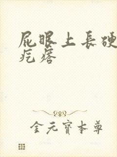 屁眼上长硬硬的疙瘩封面