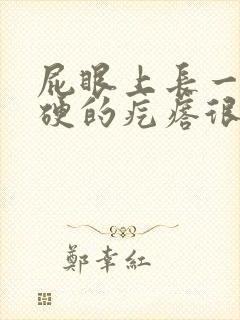 屁眼上长一个硬硬的疙瘩很痛是什么