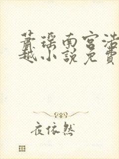 萧瑶南宫浩天穿越小说免费阅读