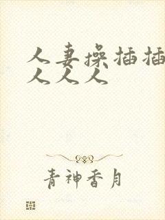 人妻操插插人妻人人人封面