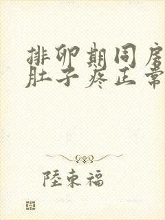 排卵期同房后小肚子疼正常吗