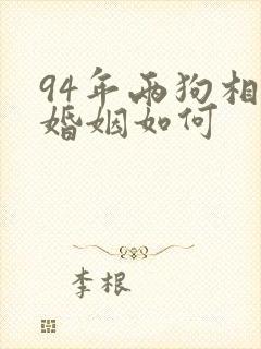 94年两狗相配婚姻如何
