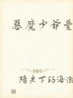 恶魔少爷爱上我