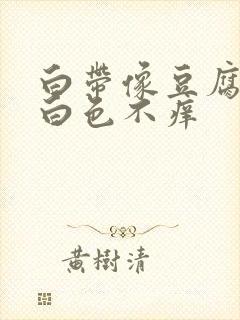 白带像豆腐渣乳白色不痒封面