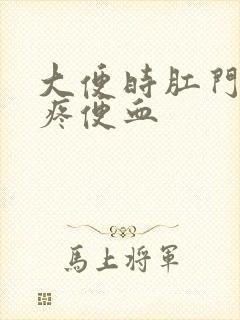 大便时肛门撕裂疼便血