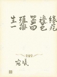 生殖器边缘多了一排白色疙瘩封面