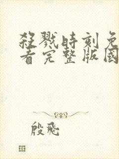 杀戮时刻免费观看完整版国语高清在线