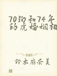 70狗和74年的虎婚姻相配吗