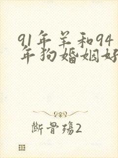 91年羊和94年狗婚姻好不好