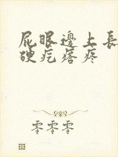 屁眼边上长一个硬疙瘩疼