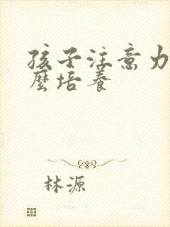 孩子注意力要怎么培养