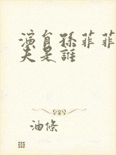 演员孙菲菲的丈夫是谁