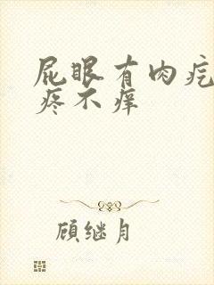 屁眼有肉疙瘩不疼不痒