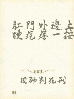 肛门外边上一个硬疙瘩一按疼