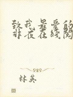 致我最爱的你叶非夜在线阅读免费