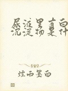 尿液里有白色的沉淀物是什么原因