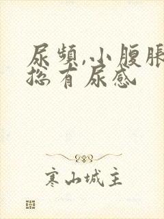 尿频,小腹胀,总有尿感