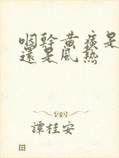 咽干黄痰是风寒还是风热