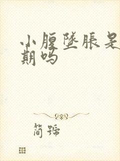 小腹坠胀是排卵期吗