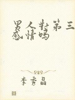 男人对第三者有感情吗封面